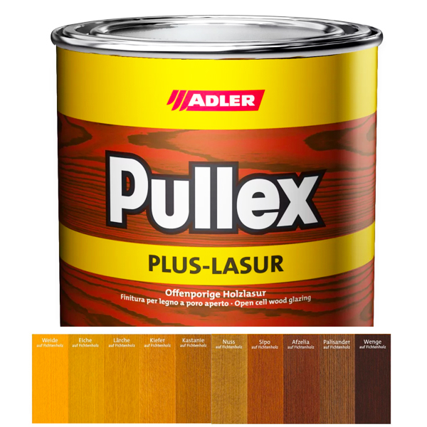Adler Pullex Plus Lasur - UV ochranná lazúra na vonkajšie drevodomy a obloženie